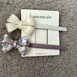 Francesca collection hair clips